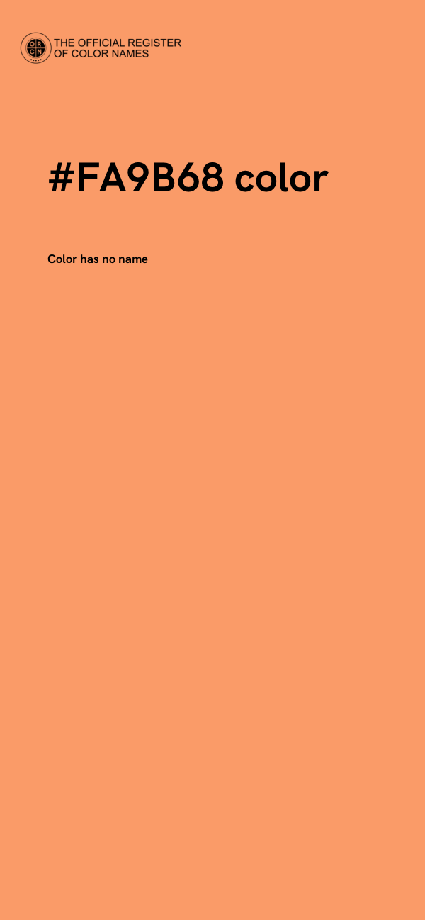 #FA9B68 color image