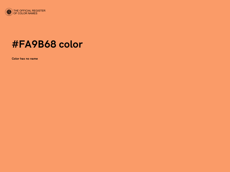 #FA9B68 color image