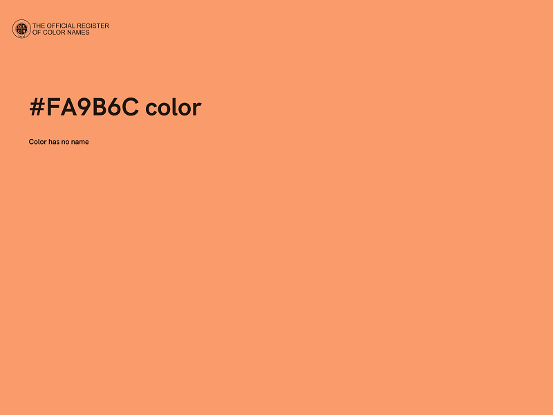 #FA9B6C color image