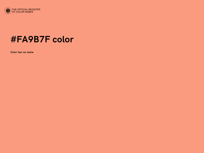#FA9B7F color image