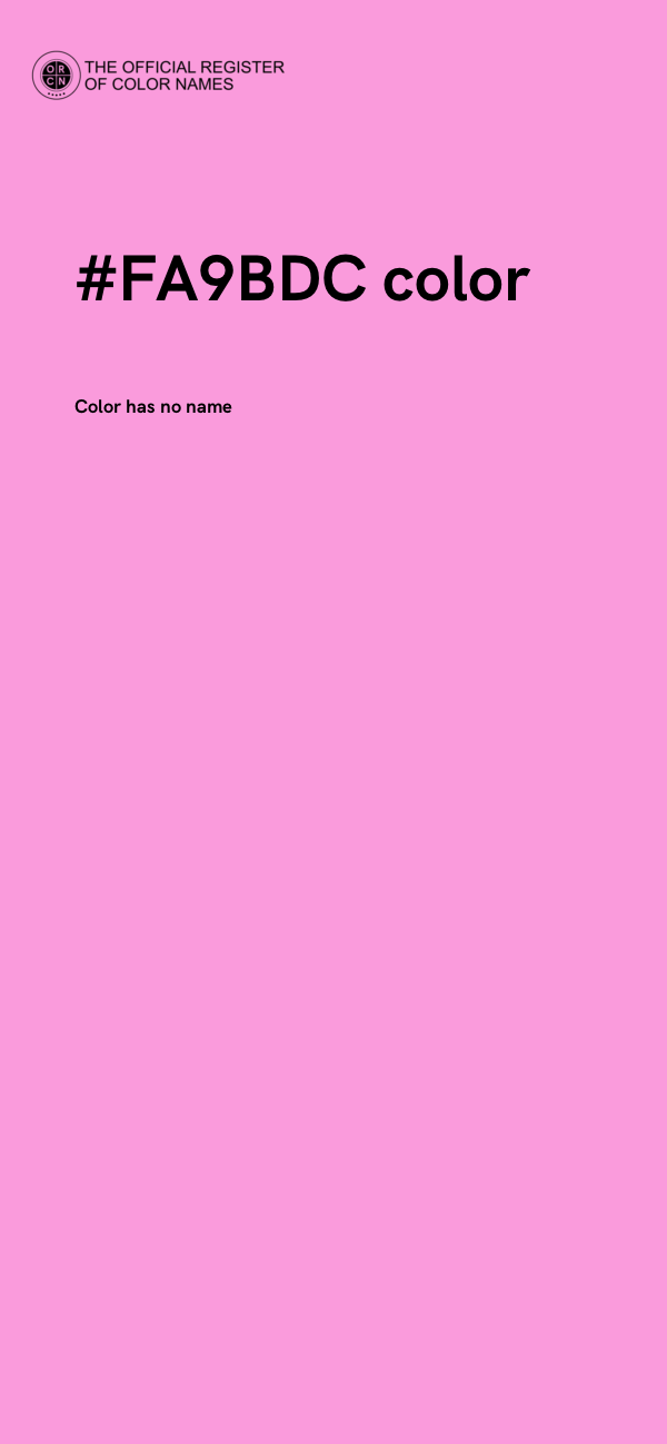 #FA9BDC color image