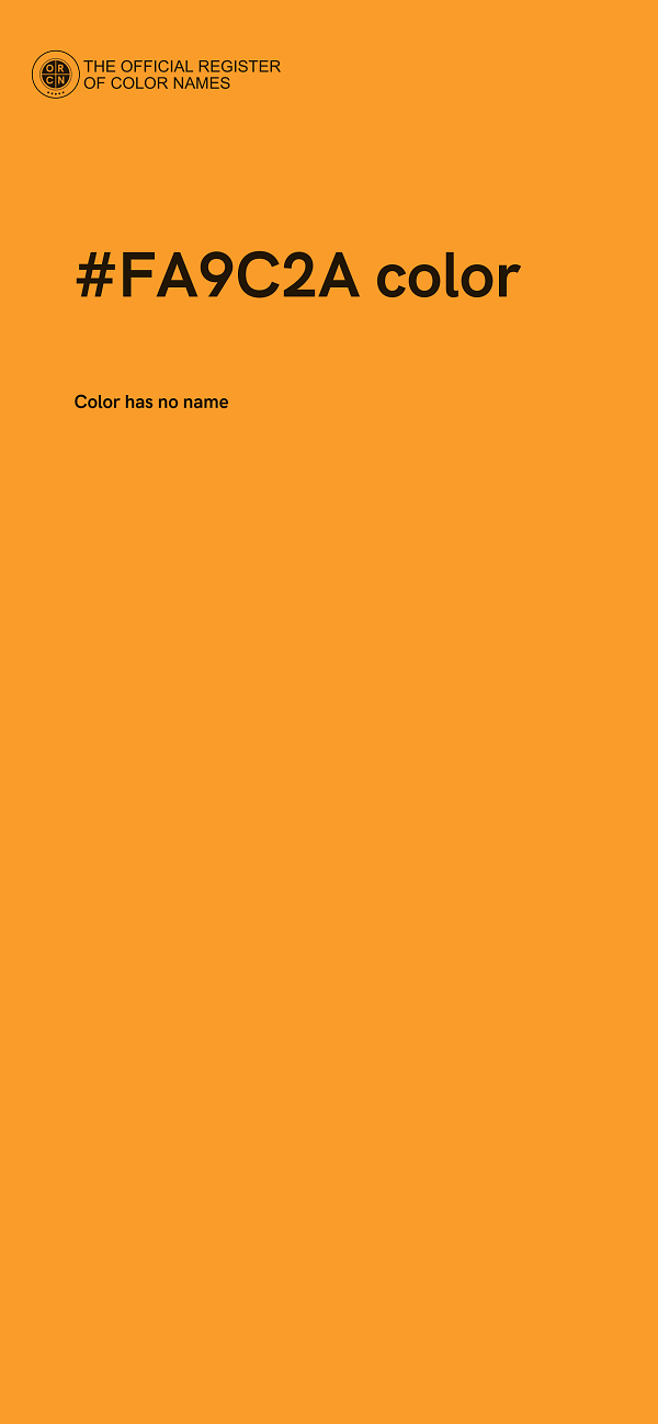 #FA9C2A color image