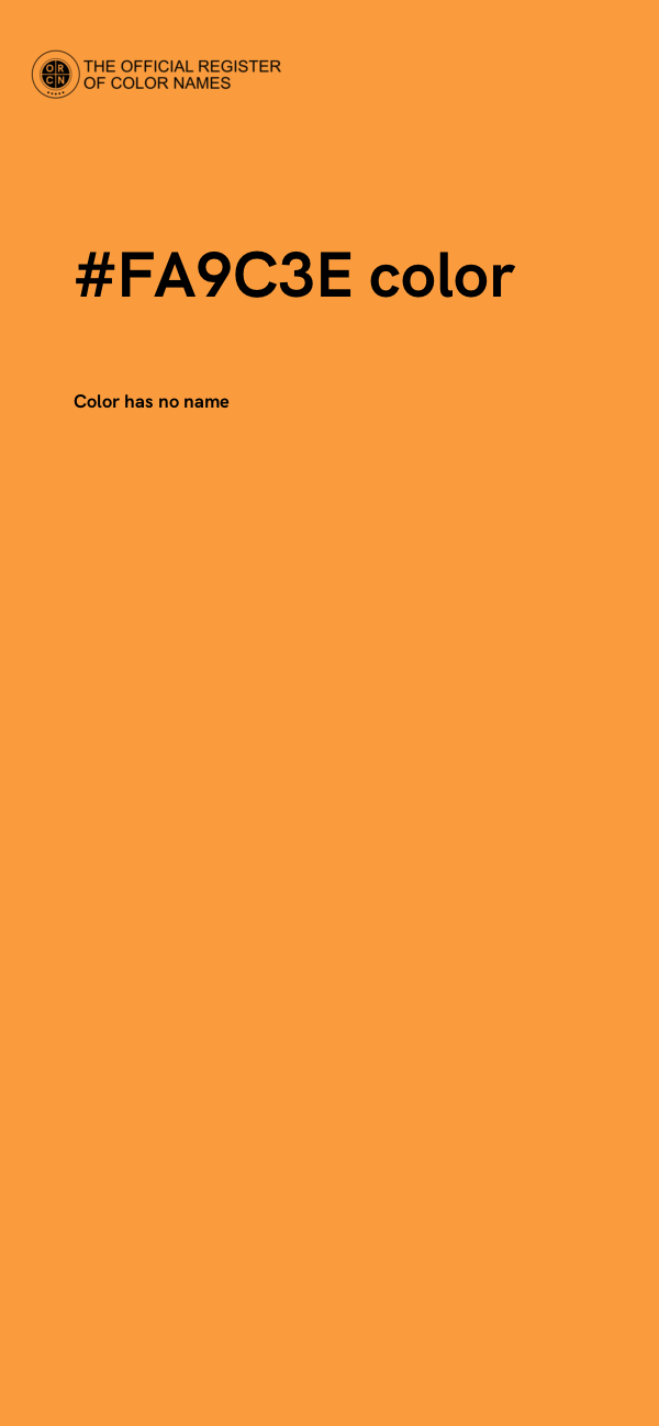 #FA9C3E color image