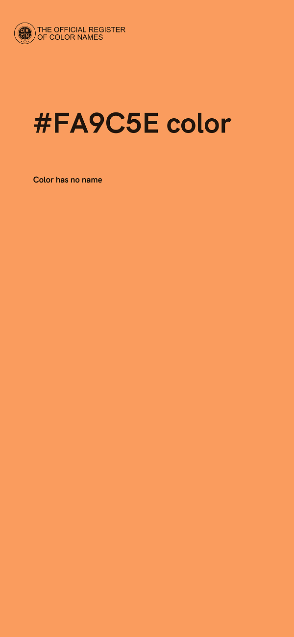 #FA9C5E color image