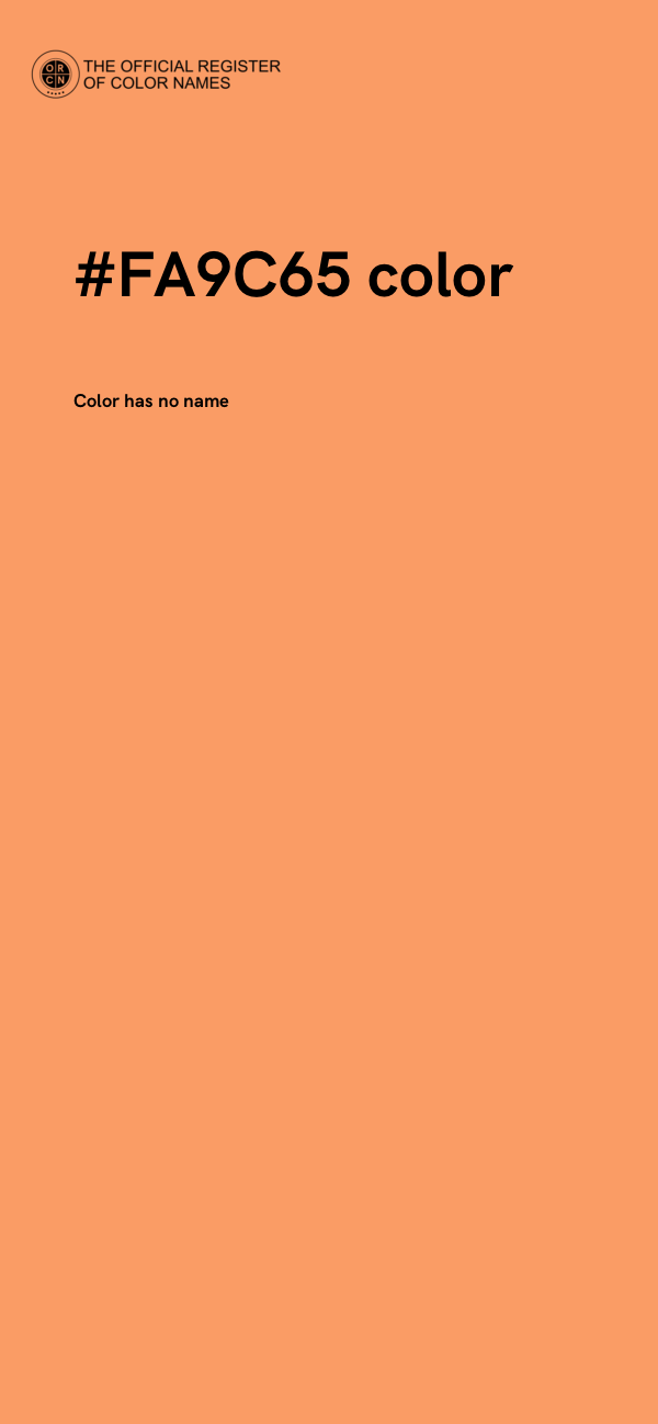 #FA9C65 color image