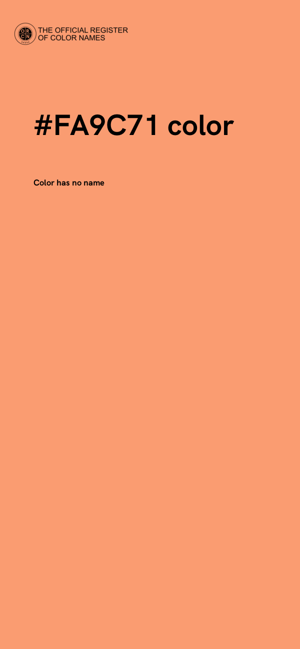 #FA9C71 color image