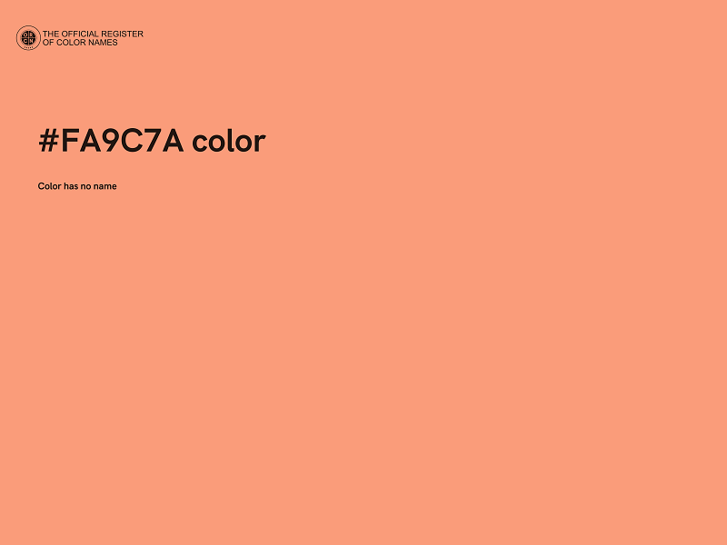 #FA9C7A color image