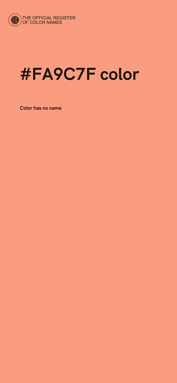 #FA9C7F color image