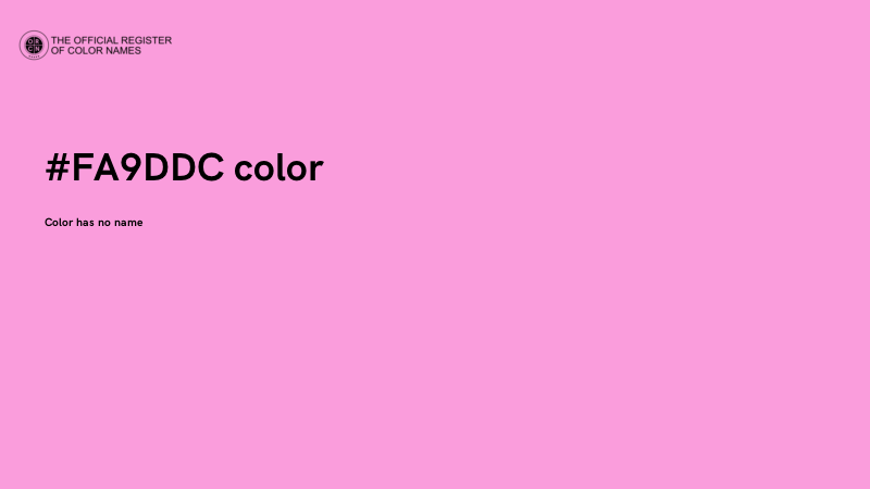 #FA9DDC color image