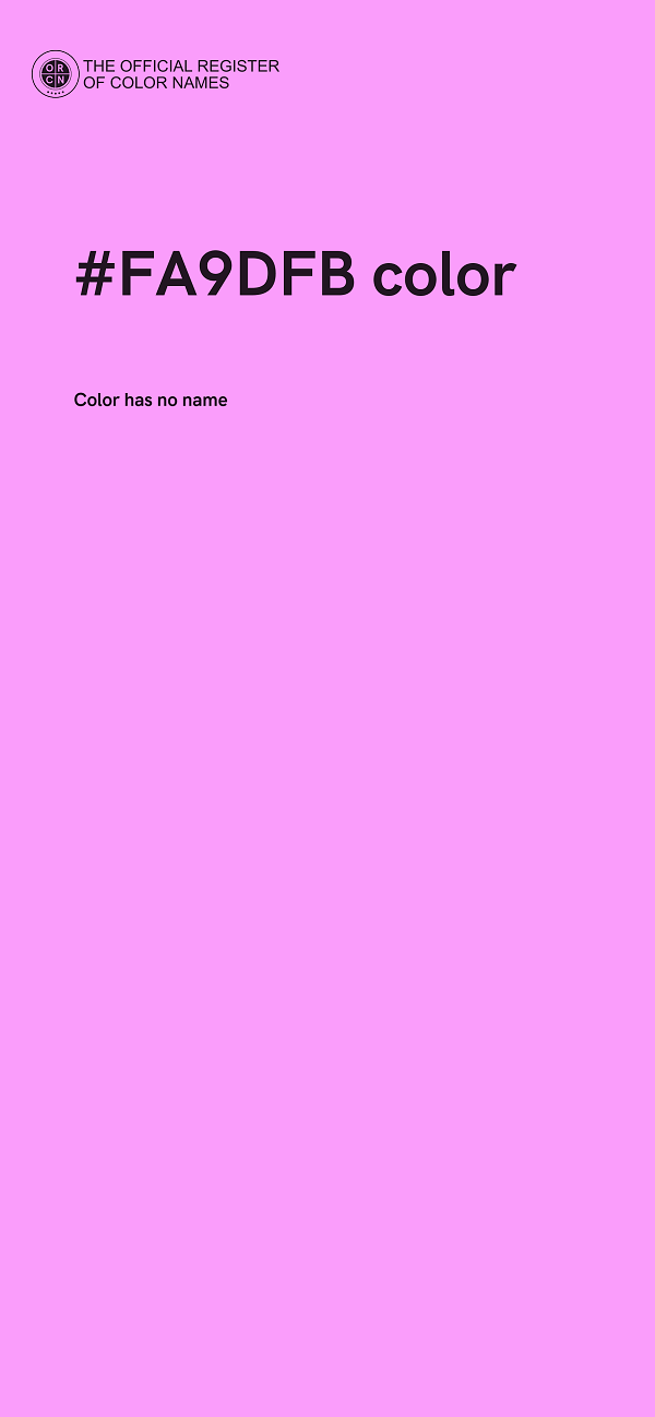 #FA9DFB color image