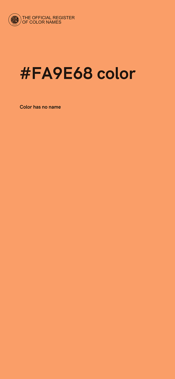 #FA9E68 color image