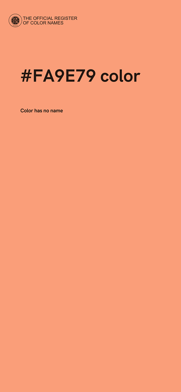 #FA9E79 color image