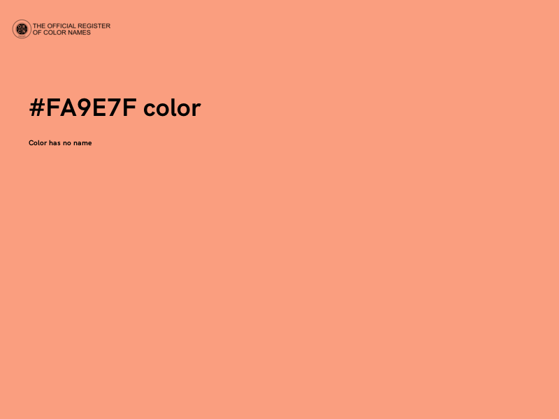 #FA9E7F color image