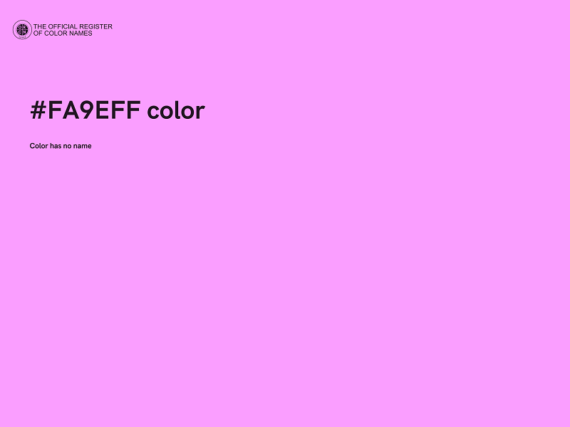 #FA9EFF color image