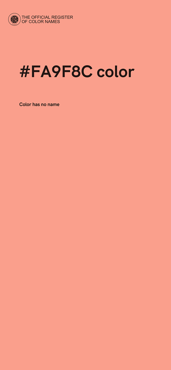 #FA9F8C color image