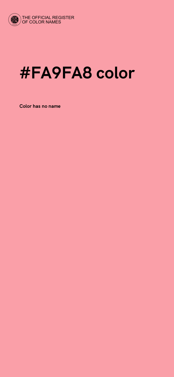 #FA9FA8 color image