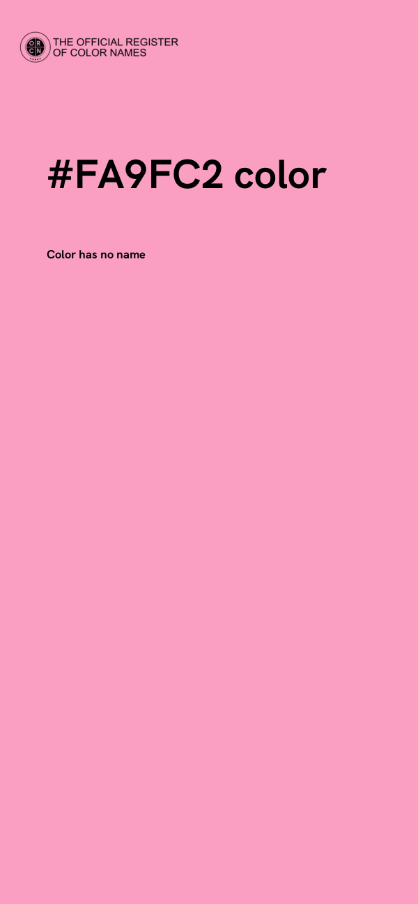 #FA9FC2 color image