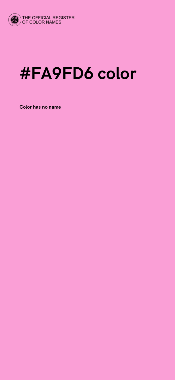 #FA9FD6 color image