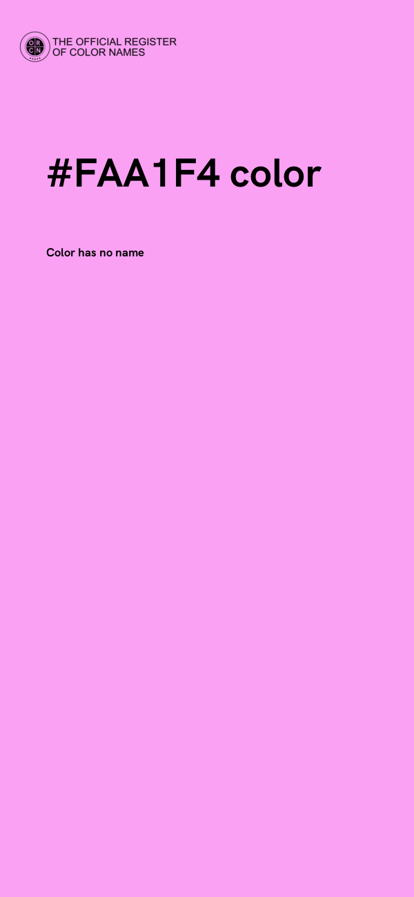 #FAA1F4 color image