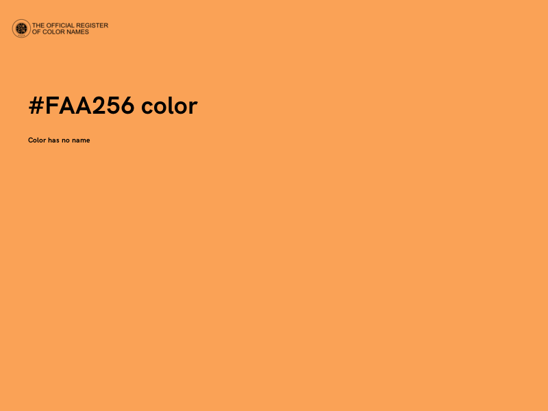 #FAA256 color image