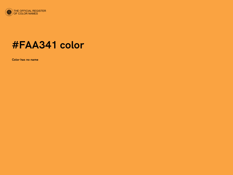 #FAA341 color image