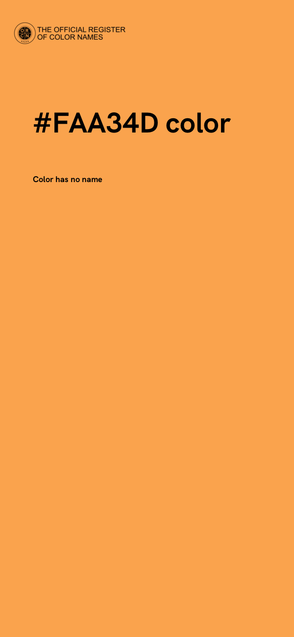 #FAA34D color image