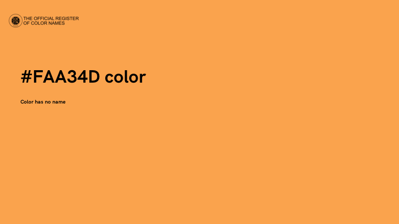 #FAA34D color image