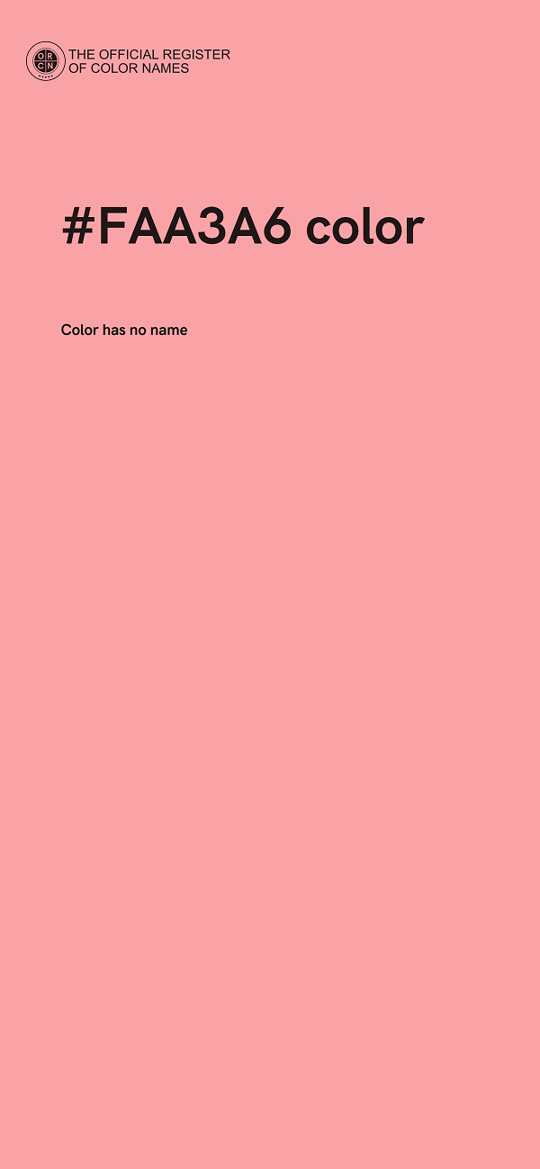 #FAA3A6 color image