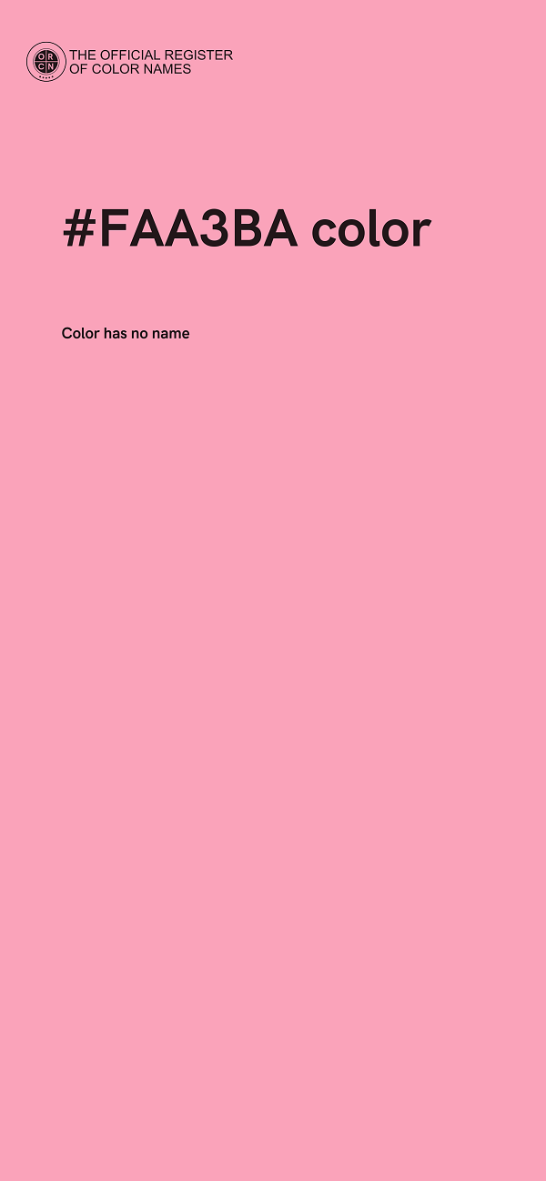 #FAA3BA color image