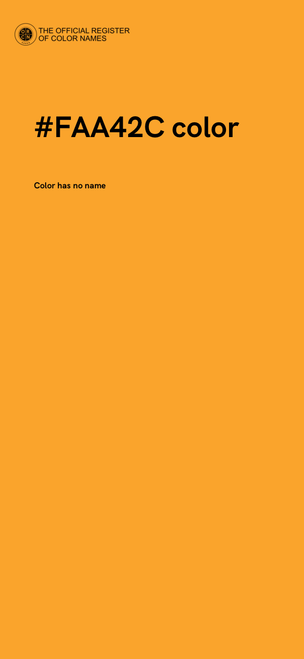 #FAA42C color image