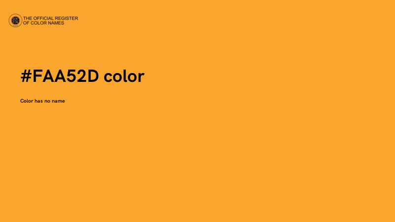 #FAA52D color image