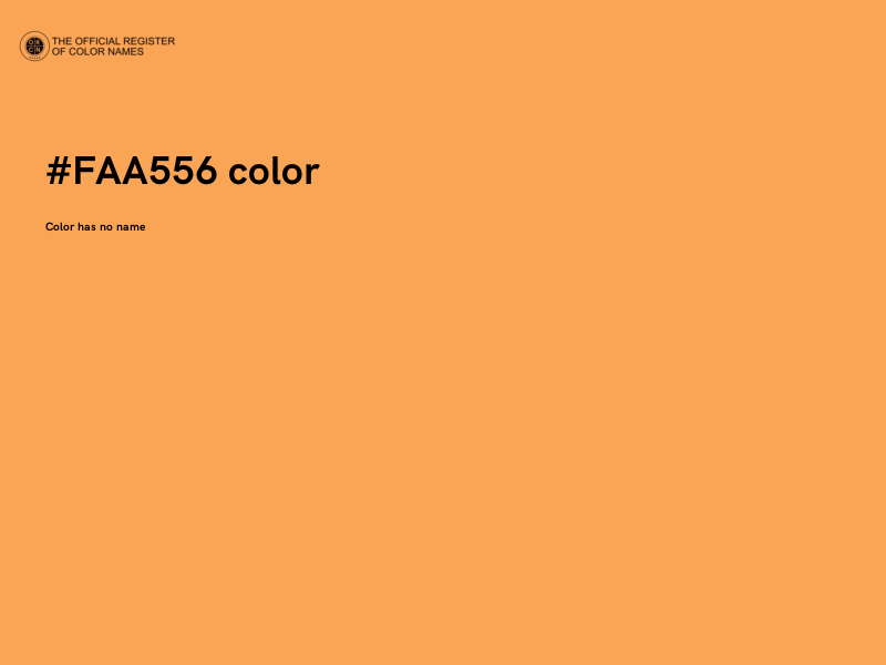 #FAA556 color image