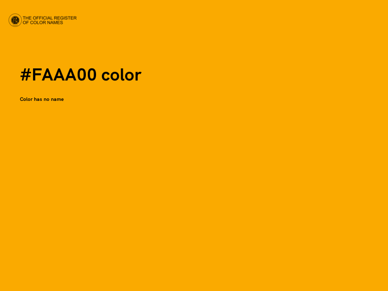 #FAAA00 color image