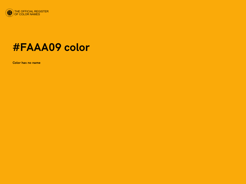 #FAAA09 color image