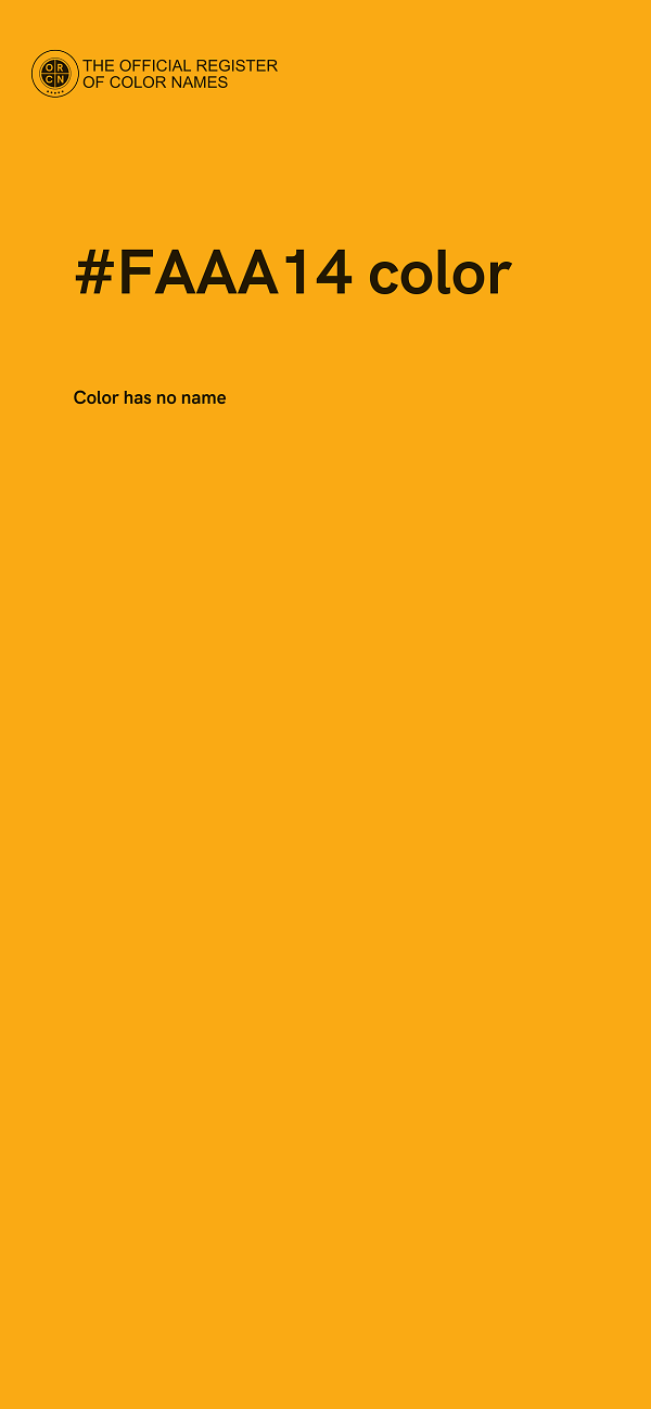#FAAA14 color image