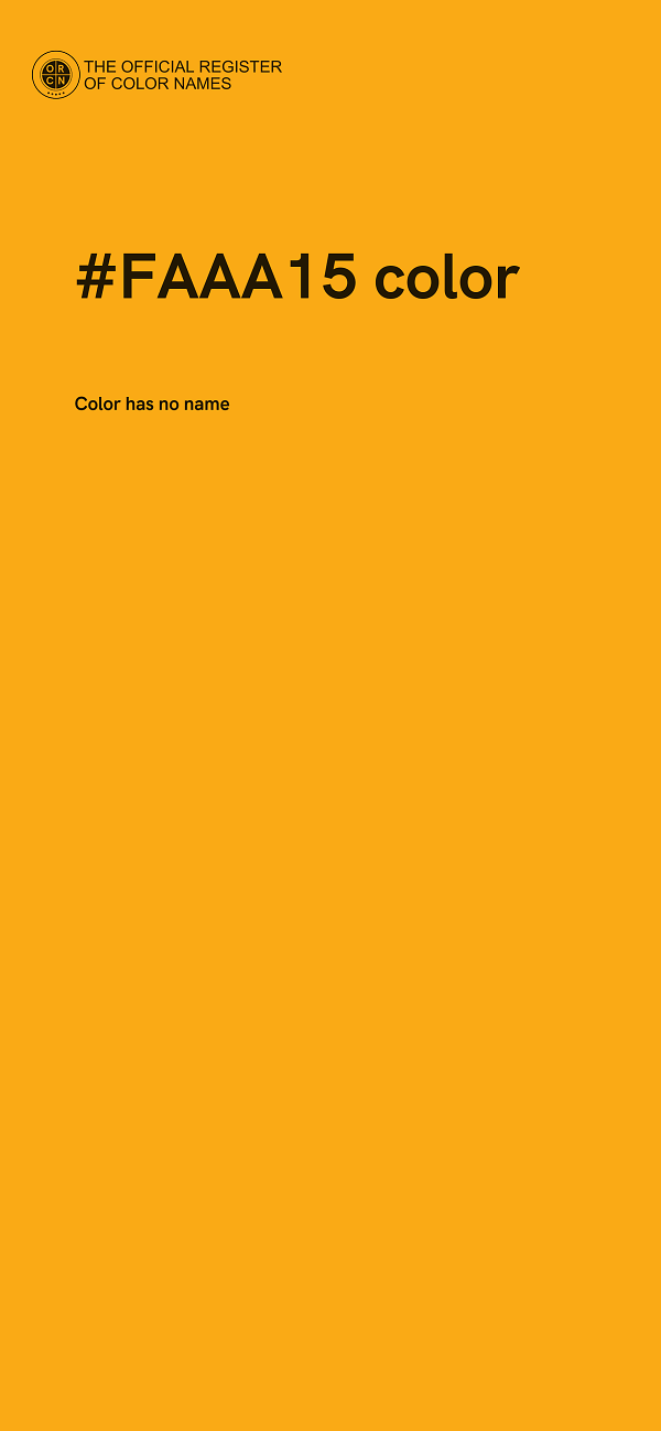 #FAAA15 color image