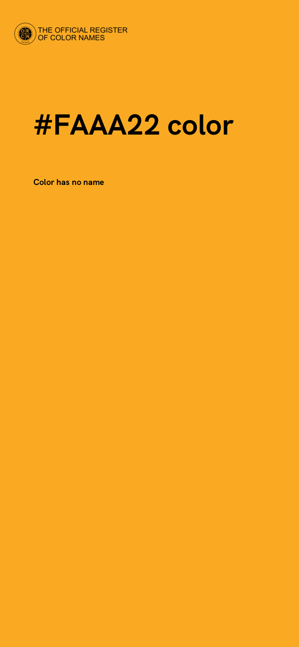 #FAAA22 color image