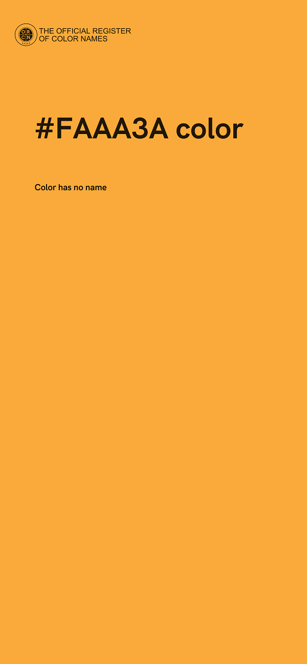 #FAAA3A color image