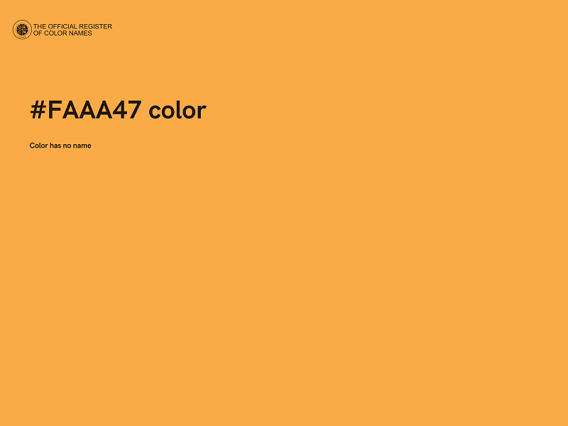 #FAAA47 color image