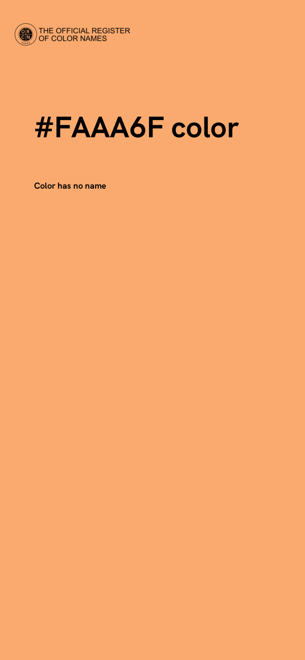 #FAAA6F color image