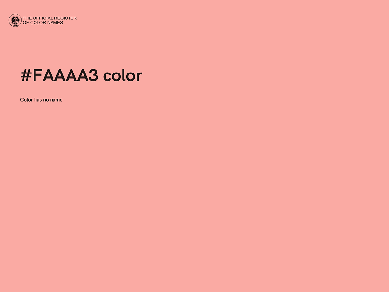 #FAAAA3 color image