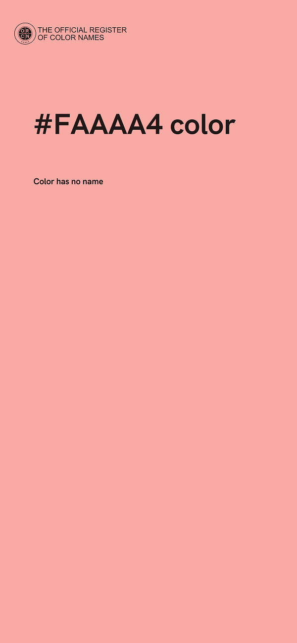 #FAAAA4 color image