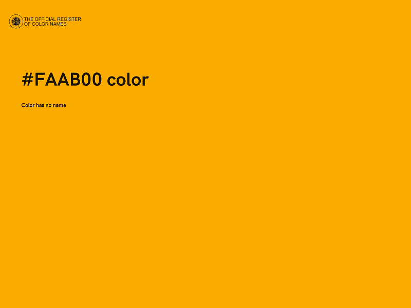 #FAAB00 color image