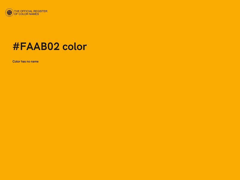 #FAAB02 color image