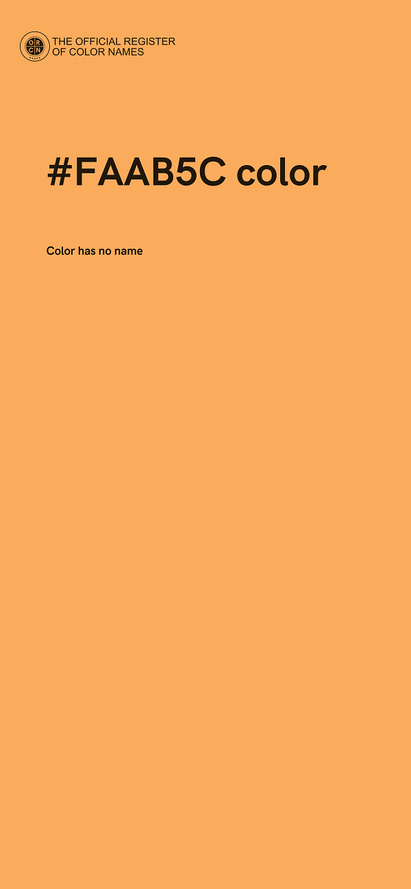 #FAAB5C color image