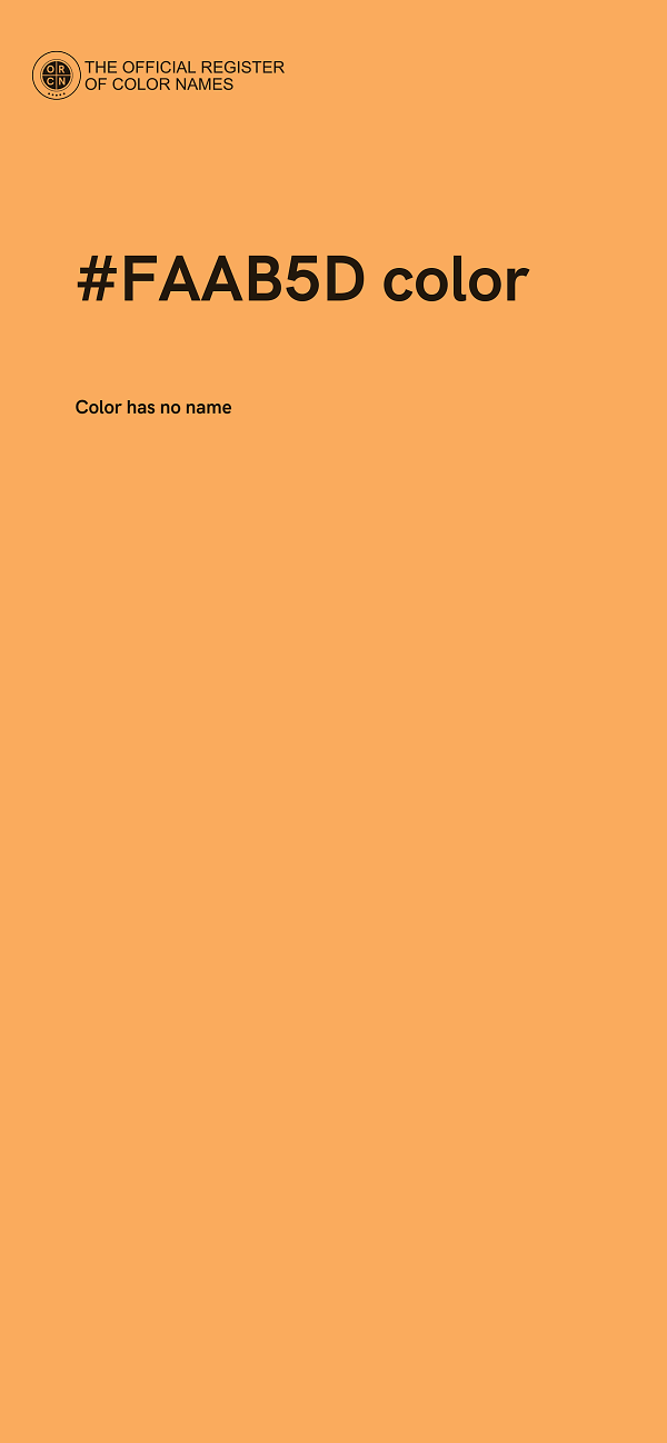 #FAAB5D color image