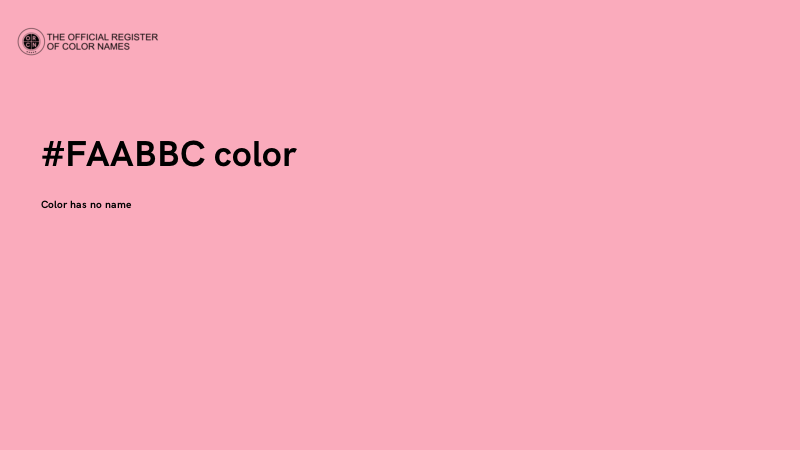 #FAABBC color image