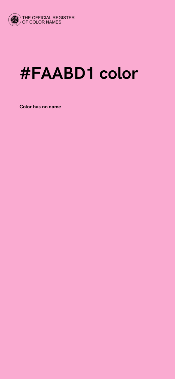#FAABD1 color image