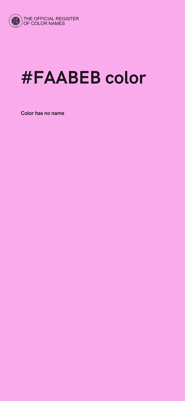 #FAABEB color image