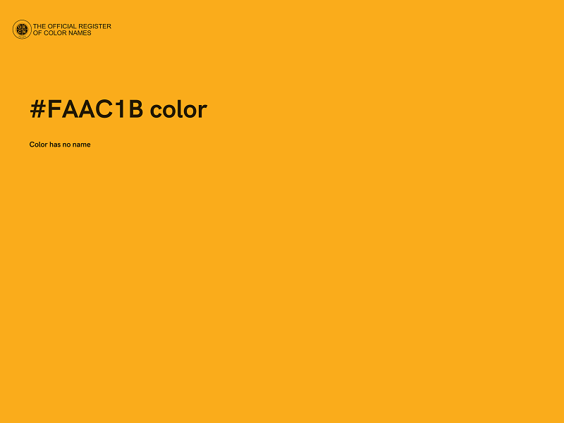 #FAAC1B color image